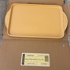 Longaberger Woven Traditions 9x13 Lid Butternut